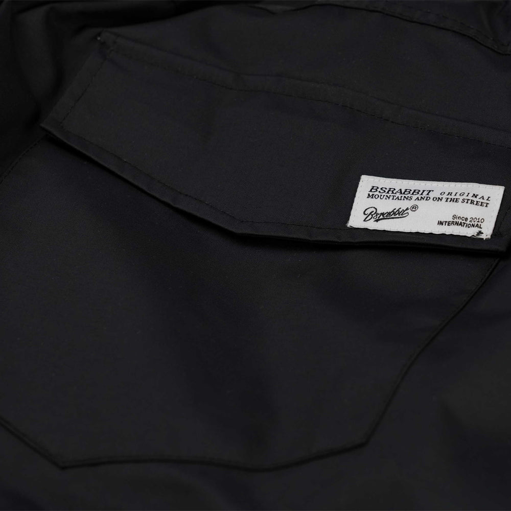 BSRABBIT UNUSUAL SUPER WIDE VENTILATION PANTS BLACK BSR2425FWPT069