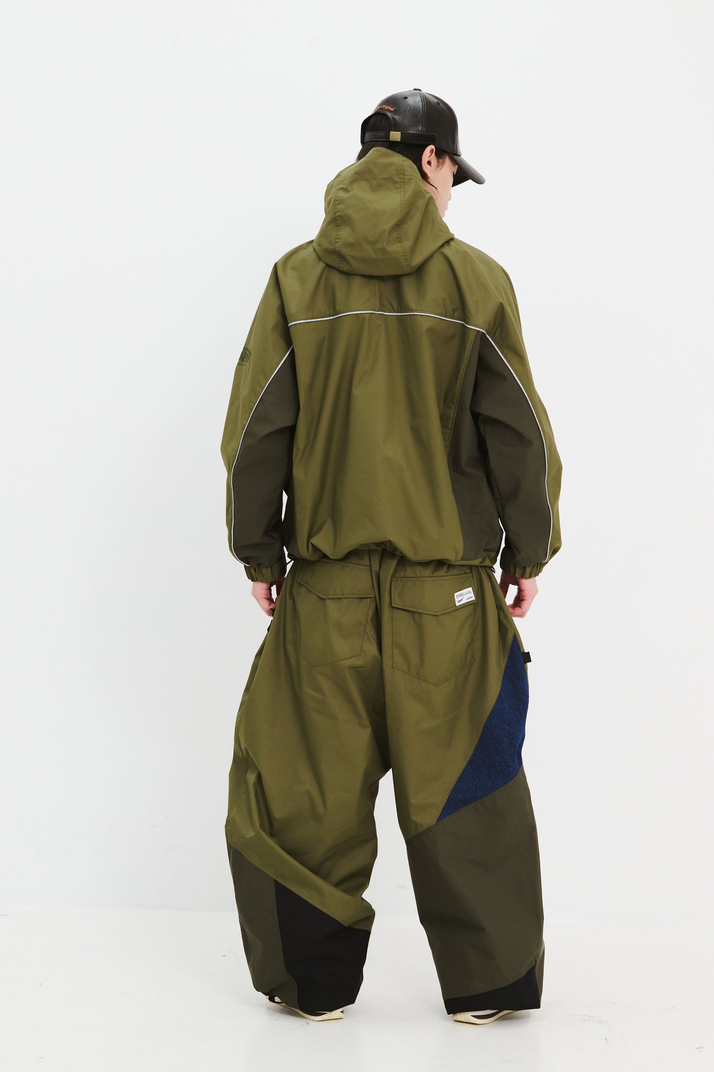 BSRABBIT UNUSUAL SUPER WIDE VENTILATION PANTS KHAKI BSR2425FWPT068