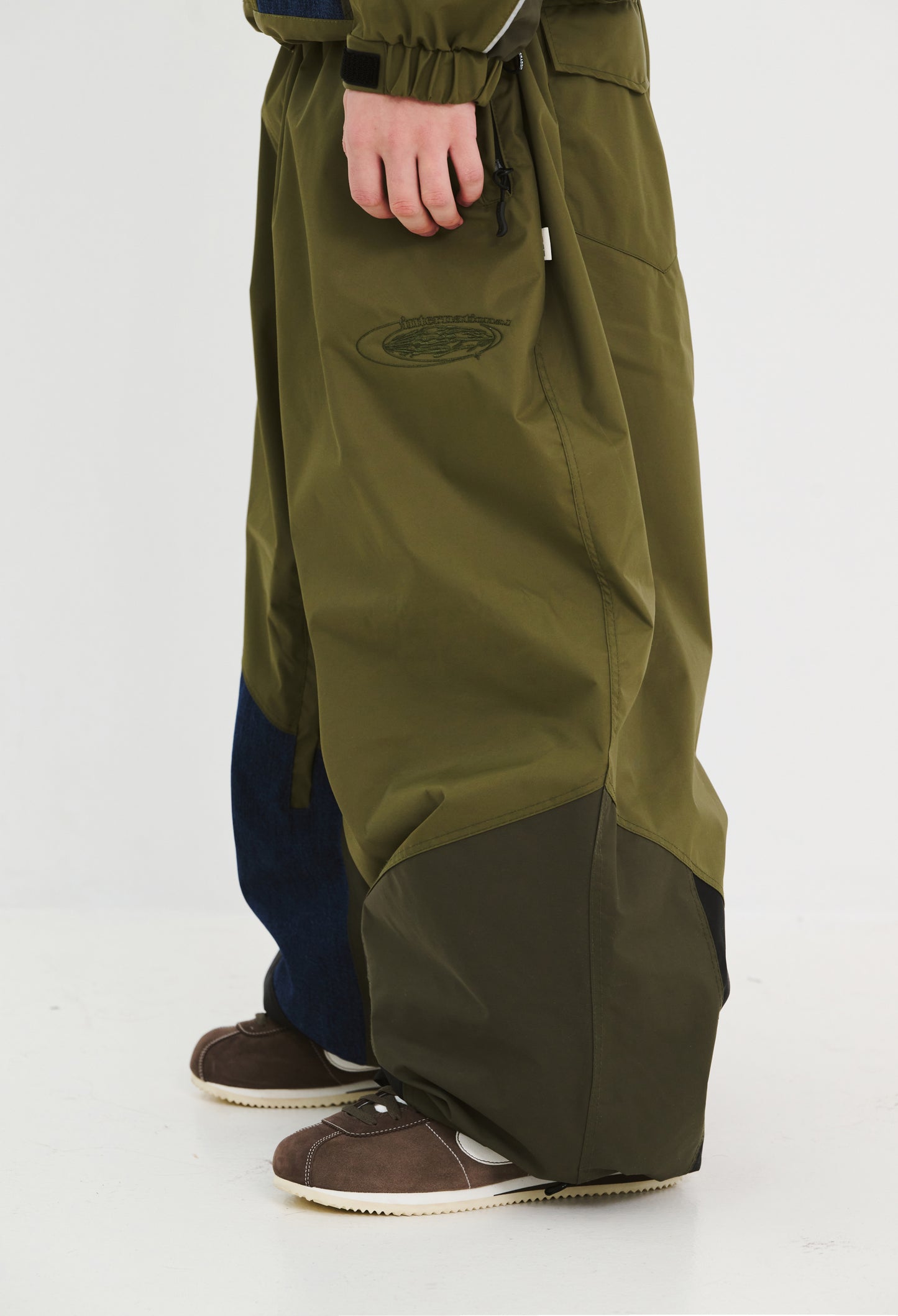 BSRABBIT UNUSUAL SUPER WIDE VENTILATION PANTS KHAKI BSR2425FWPT068