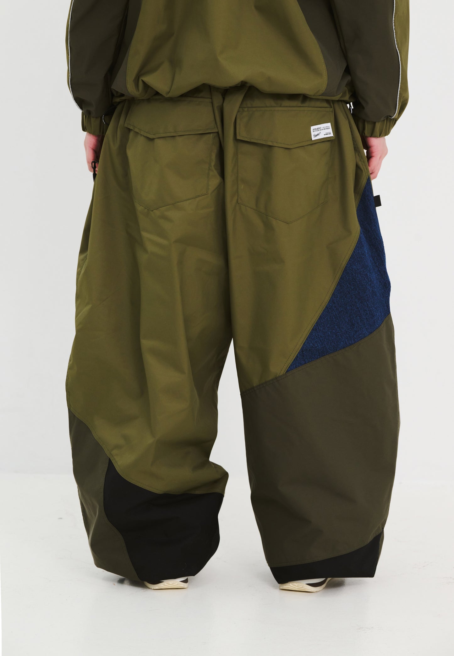 BSRABBIT UNUSUAL SUPER WIDE VENTILATION PANTS KHAKI BSR2425FWPT068