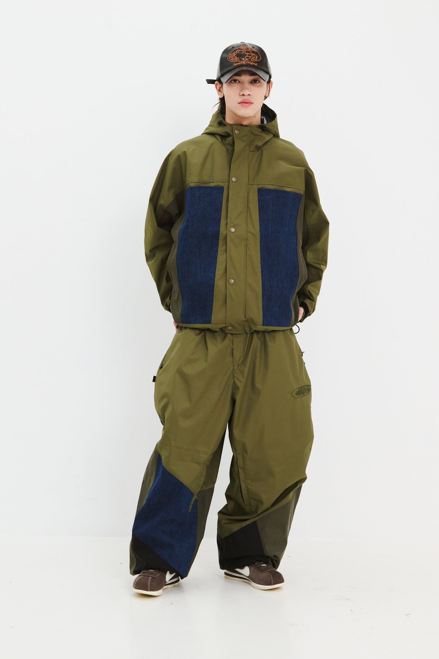 BSRABBIT UNUSUAL SUPER WIDE VENTILATION PANTS KHAKI BSR2425FWPT068