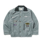 BSRABBIT VARIETY PATCH SNAP JACKET ASH BLUE BSR2425FWJK093