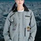 BSRABBIT VARIETY PATCH SNAP JACKET ASH BLUE BSR2425FWJK093