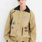 BSRABBIT VARIETY PATCH SNAP JACKET BEIGE BSR2425FWJK092