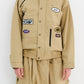 BSRABBIT VARIETY PATCH SNAP JACKET BEIGE BSR2425FWJK092