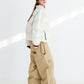 BSRABBIT VARIETY PATCH SUPER WIDE VENTILATION PANTS BEIGE BSR2425FWPT058