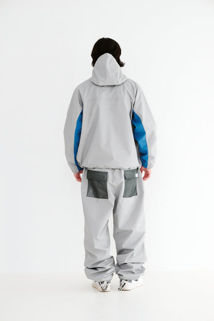 BSRABBIT  WORK 3L SUPER WIDE JOGGER PANTS CEMENT BSR2425FWPT076