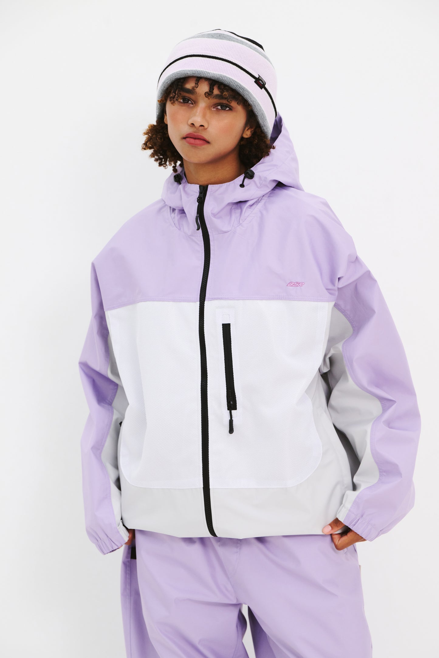 BSRABBIT WORK MESH BOX 3L HOODED JACKET PURPLE BSR2425FWJK100