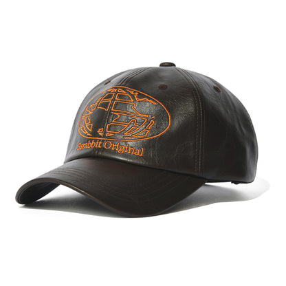 BSRABBIT WORLDWIDE CAP VINTAGE LEATHER BROWN BSR2425FWCP042