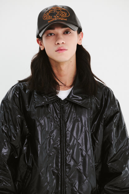 BSRABBIT WORLDWIDE CAP VINTAGE LEATHER BROWN BSR2425FWCP042