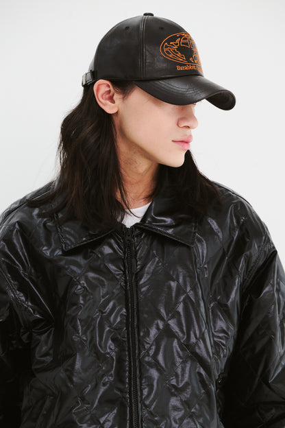 BSRABBIT WORLDWIDE CAP VINTAGE LEATHER BROWN BSR2425FWCP042