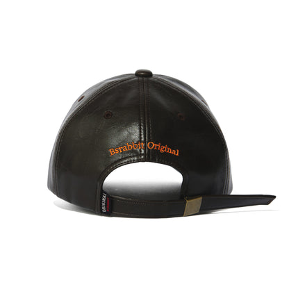 BSRABBIT WORLDWIDE CAP VINTAGE LEATHER BROWN BSR2425FWCP042