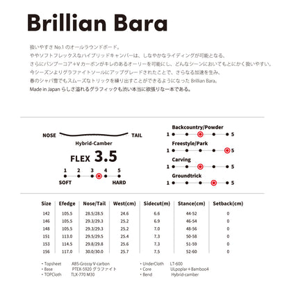 White Blossome Brillian Bara 25-26モデル MadeinJapan